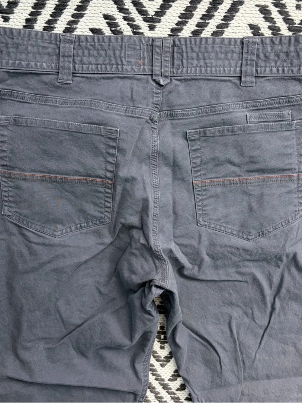 Howler Brothers Pants Men 35x32 (35x29) Frontside 5 Pocket Cordura Canvas Gray
